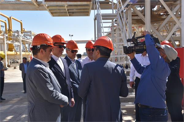 بازدید محسن خجسته‌مهر، مدیرعامل شرکت ملی نفت ایران از تاسیسات منطقه عملیاتی خانگیران 6