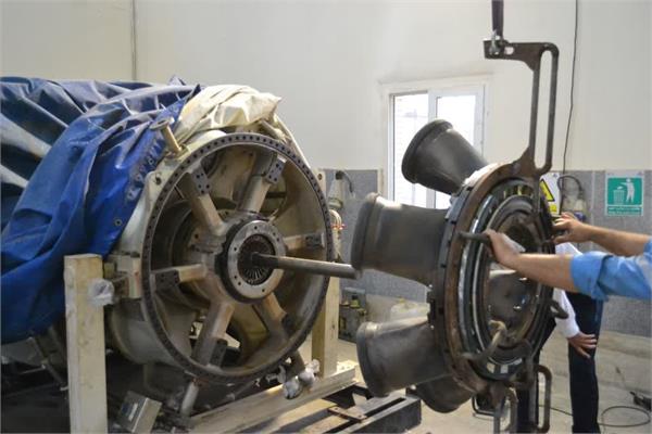 تعمیرات اساسی توربین SGT-400  ایستگاه تقویت فشار گاز منطقه عملیاتی نار و کنگان 6