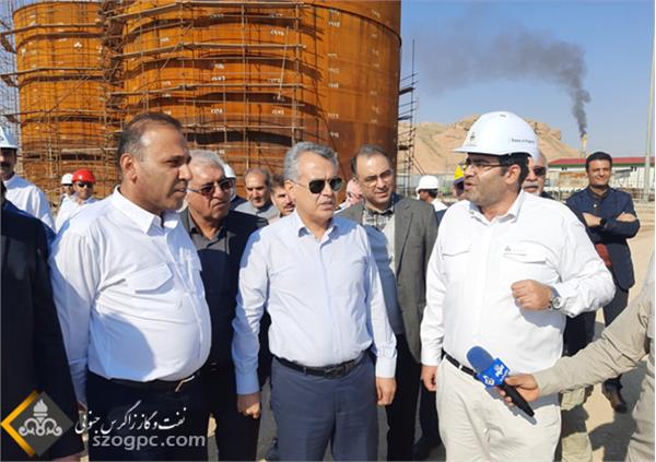 بازدید مدیرعامل و هیات همراه از منطقه عملیاتی و نمکزدایی دهلران و همچنین کارخانه ٣١٠٠ NGL 8