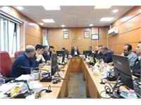 جلسه ای با حضور مدیر عامل و روسای خدمات پشتیبانی مناطق عملیاتی 3