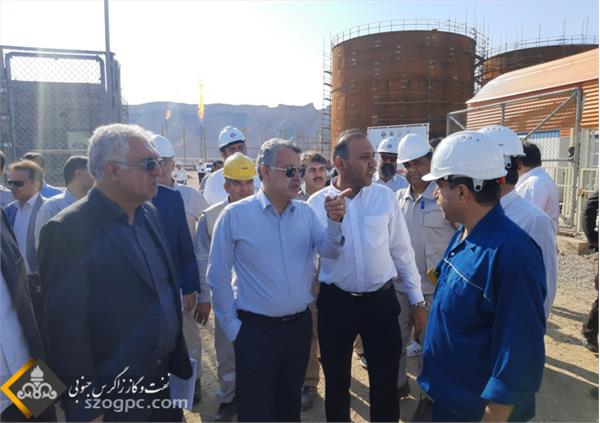 بازدید مدیرعامل و هیات همراه از منطقه عملیاتی و نمکزدایی دهلران و همچنین کارخانه ٣١٠٠ NGL 4