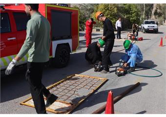 برگزاری دوره های آموزشی تخصصی امداد و نجات تخصصی آتش نشانان در شرکت زاگرس جنوبی