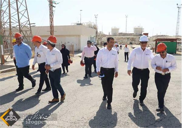 بازدید مدیرعامل شرکت زاگرس جنوبی از منطقه عملیاتی نار و کنگان 5