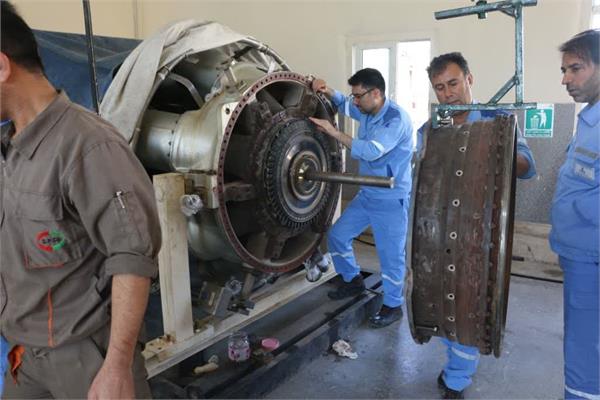 تعمیرات اساسی توربین SGT-400  ایستگاه تقویت فشار گاز منطقه عملیاتی نار و کنگان 3