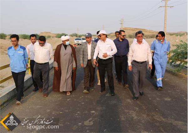 بهسازی جاده‌های دسترسی به چاه‌های سرخون و گشوی جنوبی 2