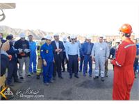 بازدید مدیرعامل و هیات همراه از منطقه عملیاتی و نمکزدایی دهلران و همچنین کارخانه ٣١٠٠ NGL 2