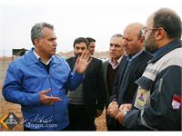 بازدید مدیر عامل نفت مرکزی از منطقه عملیاتی سراجه قم 6