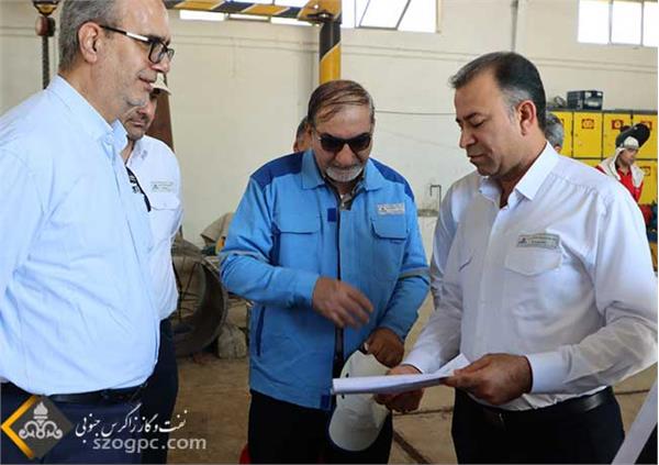 بازدید مدیرعامل شرکت زاگرس جنوبی از منطقه عملیاتی آغار و دالان 4