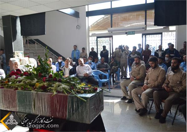 مراسم تشییع یک شهید گمنام در منطقه عملیاتی سروستان و سعادت آباد