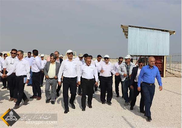 بازدید مدیر عامل شرکت نفت و گاز زاگرس جنوبی از منطقه عملیاتی پارسیان 23