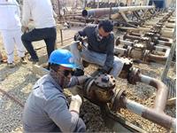 عملیات تعمیرات اساسی در منطقه عملیاتی نفت‌شهر 13