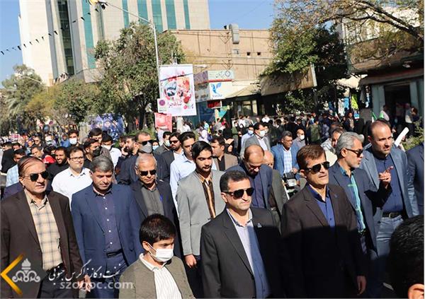 حضور کارکنان زاگرس جنوبی در مراسم تشییع شهدای عملیات تروریستی حرم مطهر شاهچراغ (ع) 4