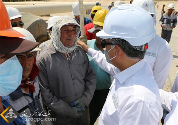 بازدید مهندس حیدری از پالایشگاه فراشبند 2