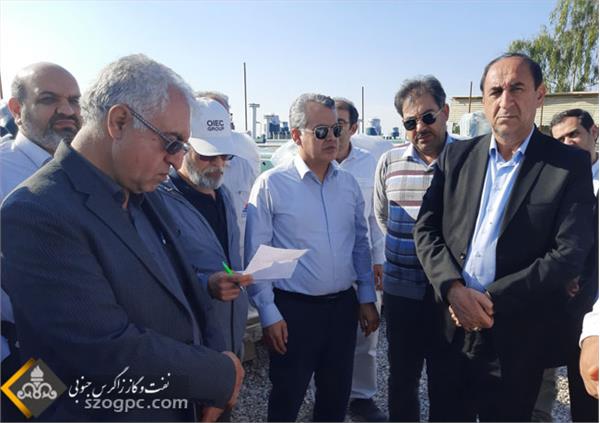 گزارش تصویری بازدید مدیرعامل شرکت نفت مناطق مرکزی ایران از منطقه عملیاتی چشمه خوش 14