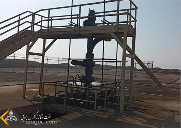 مدار تولید چاه شماره ۴۴ دهلران 5