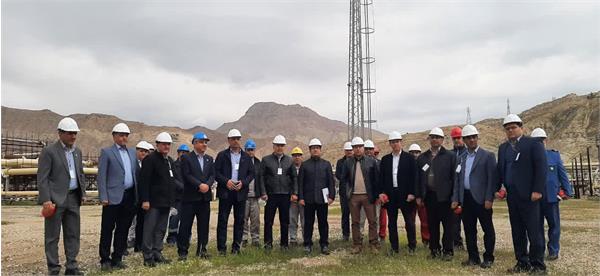 بازدید مدیر عامل نفت مناطق مرکزی از میدانهای گازی تنگ بیجار ، باباقیر و بانکول 1