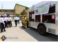 بهره‌برداری از نخستین خودرو آتش‌نشانی تمام پودری در منطقه نار و کنگان 1