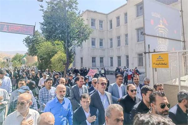 مراسم تشییع شهدای عملیات تروریستی حرم مطهر شاهچراغ (ع) 6