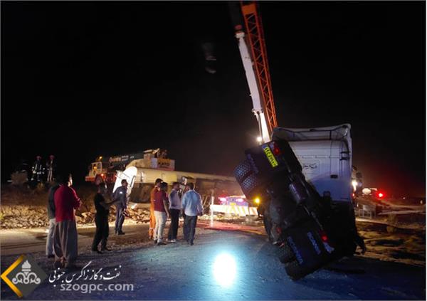 نشتی تانکر سوخت سروستان