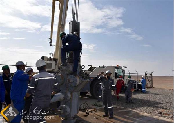 تعویض تاج چاه ۶۵ خانگیران شرکت بهره‌برداری نفت و گاز شرق 7