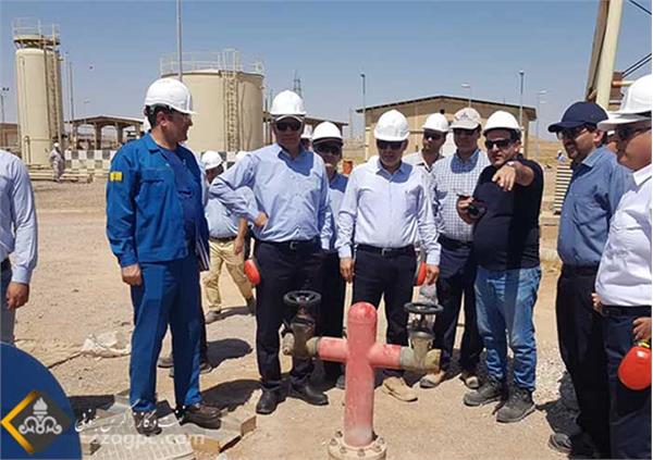 بازدید مدیر عامل شرکت نفت مناطق مرکزی ایران از میدان نفتی دانان 7