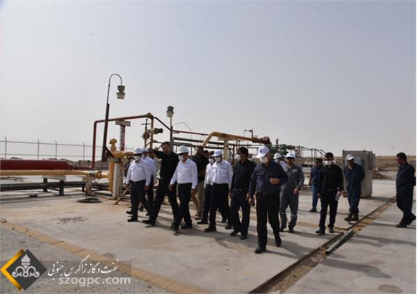 حضور مدیرعامل نفت مناطق مرکزی ایران در منطقه عملیاتی خانگیران 16