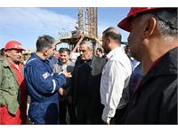 بازدید مدیرعامل شرکت ملی نفت ایران از میدان گازی توس 12