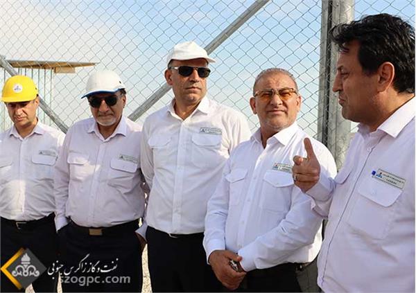 بازدید مدیر عامل شرکت نفت و گاز زاگرس جنوبی از منطقه عملیاتی پارسیان 10