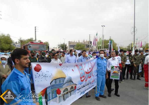 راهپیمایی روز قدس منطقه نار و کنگان 5