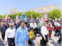 حضور گسترده کارکنان شرکت زاگرس جنوبی در راهپیمایی روز قدس 2