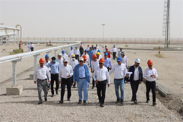 بازدید مدیر عامل، اعضاء هیأت مدیره و جمعی از روسای ستادی از منطقه عملیاتی پارسیان 2