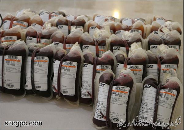 کارکنان منطقه عملیاتی آغار و دالان۶۳ هزار سی سی خون به نیازمندان اهدا کردند