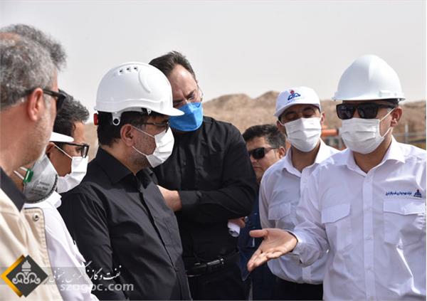 حضور مدیرعامل نفت مناطق مرکزی ایران در منطقه عملیاتی خانگیران 12