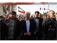 حضور کارکنان شرکت بهره‌برداری نفت و گاز زاگرس جنوبی در راهپیمایی ۲۲ بهمن 2