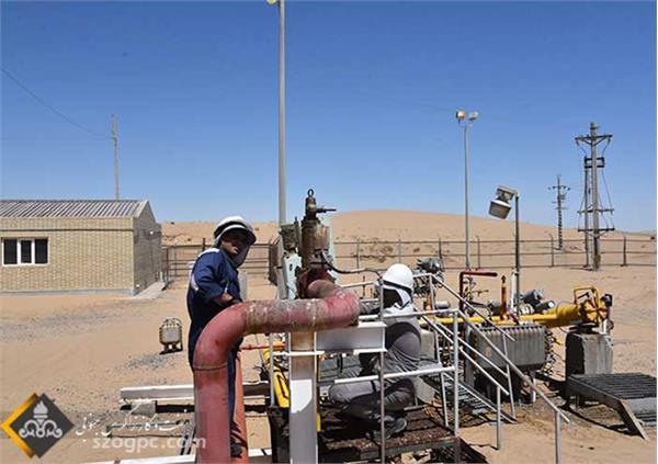 تولید پایدار گاز در شرکت بهره برداری نفت و گاز شرق 7