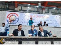 رقابت ورزشکاران در رشته های مختلف اولین المپیاد فرهنگی _ ورزشی شرکت نفت مناطق مرکزی ایران 6