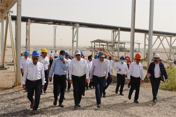 بازدید مدیر عامل، اعضاء هیأت مدیره و جمعی از روسای ستادی از منطقه عملیاتی پارسیان 3