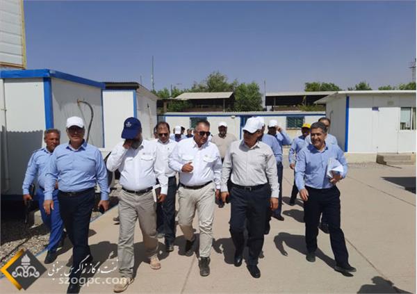 بازدید مدیرعامل شرکت نفت مناطق مرکزی ایران از ایستگاه‌ تقویت فشارگاز منطقه بیات دهلران