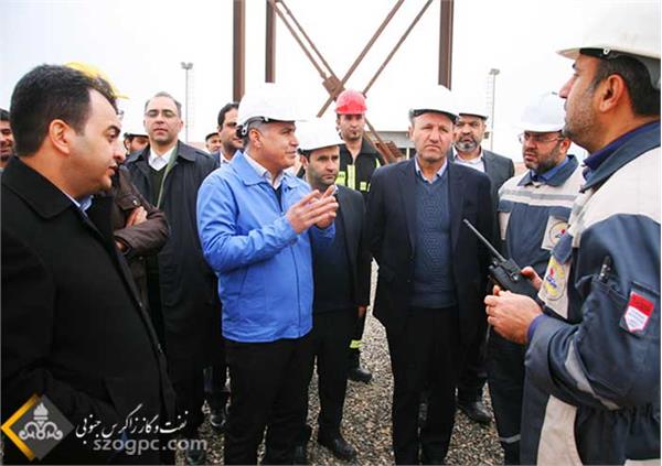 بازدید مدیر عامل نفت مرکزی از منطقه عملیاتی سراجه قم 20