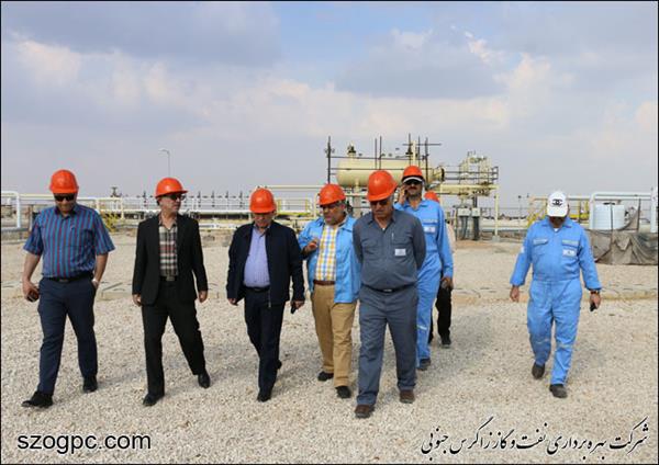 بازدید مدیر برنامه ریزی شرکت نفت مناطق مرکزی ایران از منطقه عملیاتی پارسیان