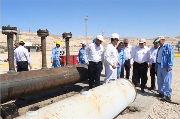 بازدید مدیر عامل شرکت بهره برداری نفت و‌گاز زاگرس جنوبی از ناحیه آغار و منطقه عملیاتی پارسیان 10
