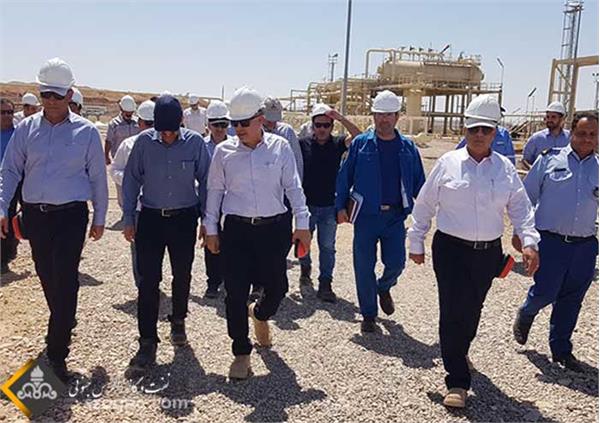 مدیر عامل شرکت نفت مناطق مرکزی ایران از میدان نفتی دانان بازدید کرد / تصویر