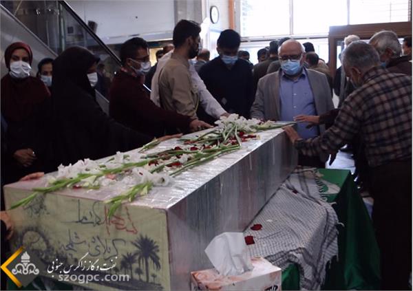 میزبانی شرکت بهره برداری نفت و گاز زاگرس جنوبی از شهید گمنام