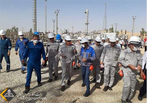 دومین روز بازدید مدیرعامل شرکت نفت مناطق مرکزی ایران از مناطق عملیاتی غرب کشور 4