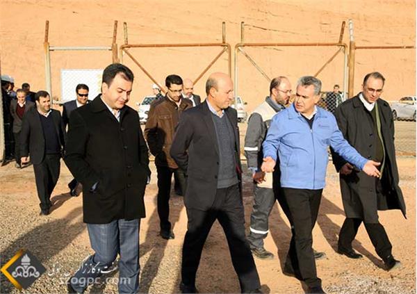 بازدید مدیر عامل نفت مرکزی از منطقه عملیاتی سراجه قم 3