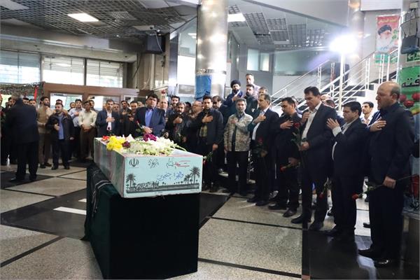 میزبانی شرکت بهره برداری نفت و گاز زاگرس جنوبی از شهید گمنام 7