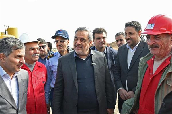 بازدید مدیرعامل شرکت ملی نفت ایران از میدان گازی توس 13