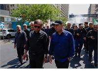حضور وزیر نفت در مراسم تشییع آقای شهید ایران 6