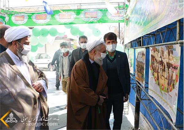 بازدید امام جمعه موقت تهران از نمایشگاه از ولادت تا ولایت زاگرس جنوبی 14