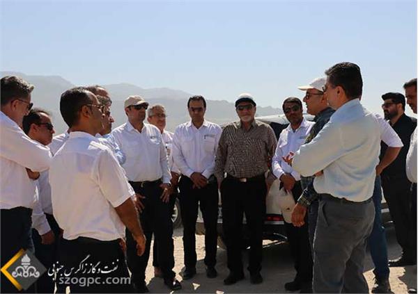 بازدید مدیرعامل شرکت زاگرس جنوبی از منطقه عملیاتی آغار و دالان 17
